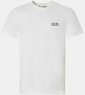 Spray Wall T-Shirt Wit - M