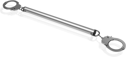 Spreader Bar met Hand- of Enkelboeien - Zilver