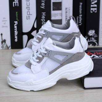 spring new wedge fashion white shoes female platform ladies casual shoes comfortable breathable mesh sneakers zapatos de mujer