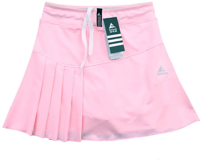 Spring Summer Tennis Badminton Skort Ladies Running Sports Skirt with Pocket Security Safety Pants Skirt Solid Color