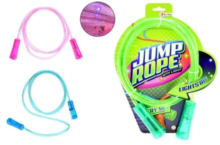 Springtouw Met Licht 210 Cm Blauw