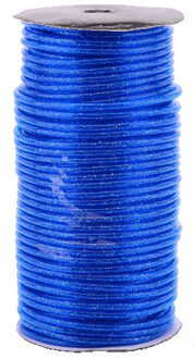 Springtouw rol 100m glitter blauw