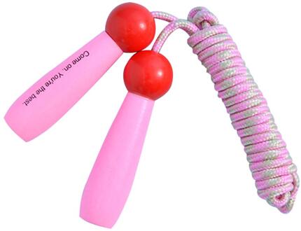 Springtouw Verstelbare Skipping Touwen Met Houten Handvat Training Fitness Speelgoed Fitnessapparatuur Voor Kinderen