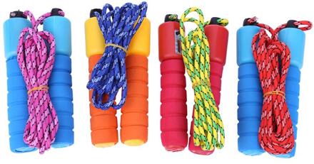 Springtouwen Met Teller Sport Fitness Verstelbare Snelle Snelheid Tellen Sprong Overslaan Rope Skipping Voor Home Gym Willekeurige Kleur