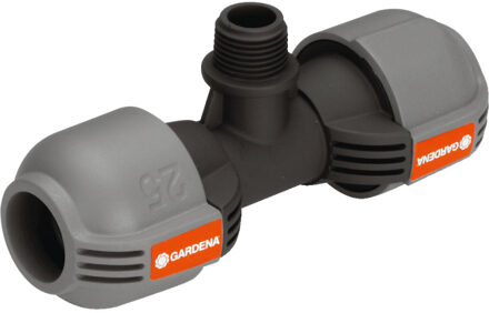 Sprinkler System T-stuk 25 mm x 1/2"" buitendraad Grijs