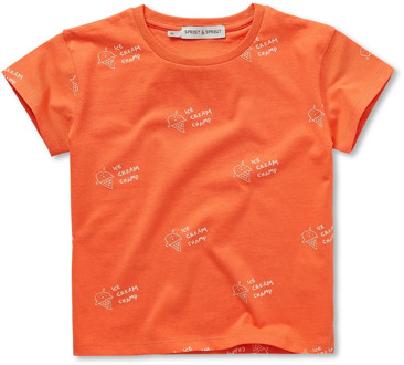 Sproet & Sprout jongens t-shirt Oranje - 98