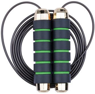 Sprong Springtouwen Kabel Staal Verstelbare Snelle Snelheid Handvat Springtouwen Training Boksen Sport Oefeningen Geschikt Voor Alle Leeftijden groen