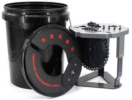 SPTA 20L Electric Polishing Pad Washing Bucket Foam Buffing Pad Cleaner Wool Pads Washing Bucket Buffer Powered Pad Washer