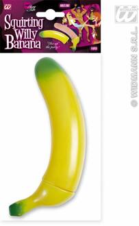 Spuitende piemel banaan