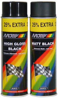 Spuitlak acryllak hoogglans zwart 500 ml