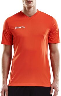 Squad Jersey Solid SS Shirt Heren Sportshirt - Maat L  - Mannen - oranje/wit