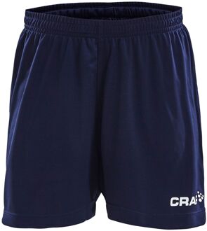 Squad Short Solid Junior Sportbroek - Maat 134  - Unisex - blauw/wit Maat 134/140