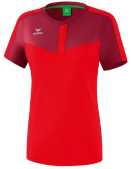 Squad T-Shirt Dames Bordeaux-Rood Maat 36