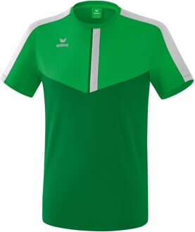 Squad T-Shirt Fern Green-Smaragd-Zilver Grijs Maat M