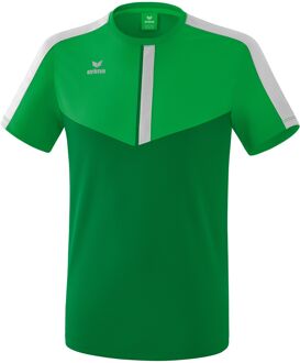 Squad T-Shirt Kind Fern Green-Smaragd-Zilver Grijs Maat 128