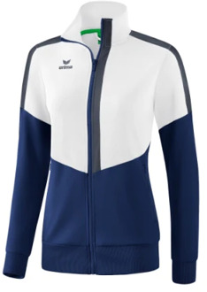 Squad Trainingsjack Dames Wit- New Navy-Slate Grijs Maat 42