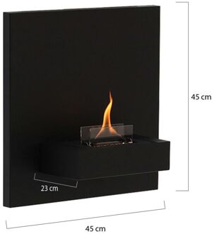 Square 90 wandhaard 45x45x23cm - Laagste prijsgarantie! Zwart