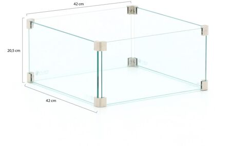 Square Glasset M Transparant