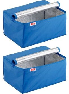 Square Koeltas Blauw voor vouwkrat 32 liter - Set van 2 stuks