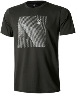 Square Lines T-shirt Heren antraciet