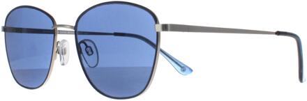 Square Unisex Blauw Mat Zilver X1113 - maat
