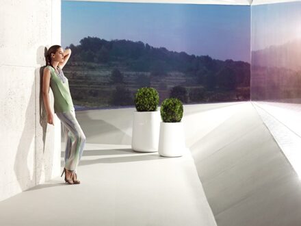 Square Vasija Wit Verlicht