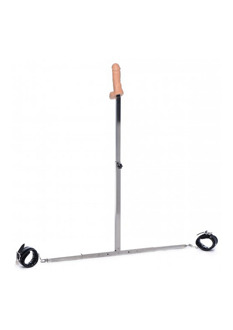 Squat - Spreader Bar met Enkelmanchetten en Anale Dildo - Squat - Spreader Bar met Enkelmanchetten en Anale Dildo