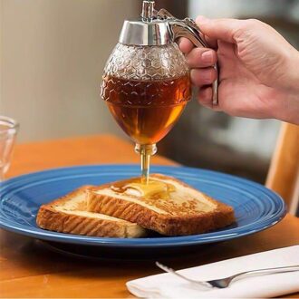 Squeeze Fles Honing Jar Container Bee Drip Dispenser Sap Siroop Cup Keuken Opslag Pot Standhouder Thuis Keuken Accessoires