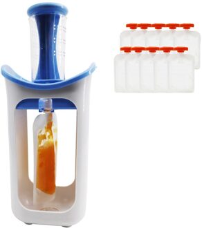 Squeeze Station Pouch Baby Verse Vruchtensap Voedsel Maker blauw