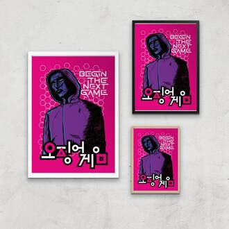 Squid Game Begin The Next Game Giclee Art Print - A3 - Print Only Meerdere kleuren