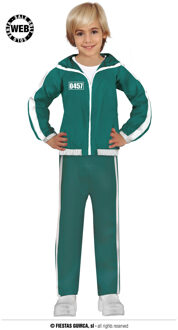 Squid Game Deelnemer Kostuum Kind Groen
