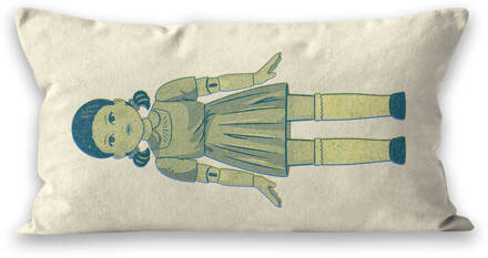 Squid Game Doll Glitch Rectangular Cushion - 30x50cm - Soft Touch