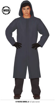 Squid Game Kostuum The Boss Volwassenen Zwart, Zilver - Grijs