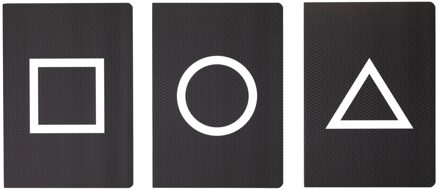 Squid Game Pack Of 3 A5 Notebooks