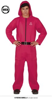 Squid Game Pak Rode Overall Heren Rood - Zalm