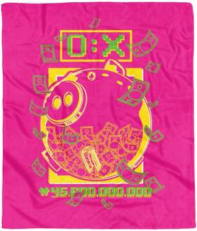 Squid Game Piggy Bank Fleece Blanket - M