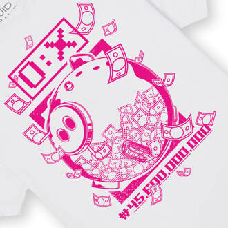 Squid Game Piggy Bank Men's T-Shirt - White - 4XL - Wit