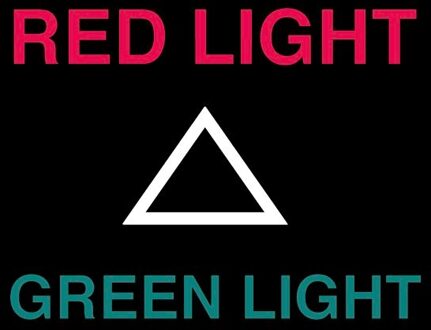 Squid Game RED LIGHT GREEN LIGHT Men's T-Shirt - Zwart - S