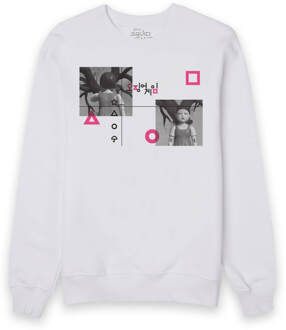 Squid Game Red Light Green Light Sweatshirt - White - XXL Wit
