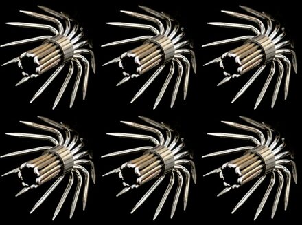 Squid Jig Vishaken 10 Stks/partij Rvs Paraplu Naald Haken Voor Hout Garnalen Maat 2.0 #2.5 #3.0 #3.5 #4.0 # Size 2.5