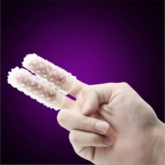 Squirt Massage two Fingercots Glove Protect Female thorn crystal Finger protection G Spot Se Toys
