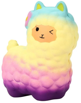 Squishy Squeeze Cute Sheep Alpaca Super Slow Rising Scented Fun Animal Toys Slow Rising Squeeze Toys Baby Kids Gift