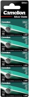 SR41 / SG3 - zilveroxide knoopcel - 1.55 volt / 5 stuks