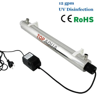 SS304 12 GPM UV Sterilizer Disinfection System for Water Purification Filter