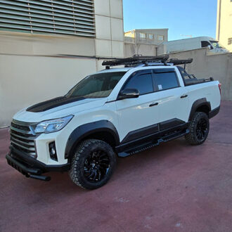 Ssangyong Oneway Set deurpanelen passend voor SsangYong Musso Grand 2018-2024 - Matzwart OWBC05024