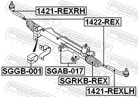 Ssangyong Spoorstangeind 1421REXRH
