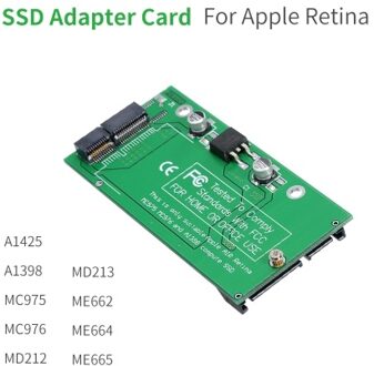 SSD Adapter Card Replacement for 2012 Macbook Air and Pro Retina HDD Converter Support Model A1425 A1398
