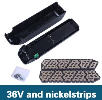SSE-077 Hailong Down Buis Onderbuis E-Bike Elektrische Fiets Batterij Box Case Met 10S 6P 13S 5P Nickle Strips Met Usb 5V Uitgang 36V en nickelstrips
