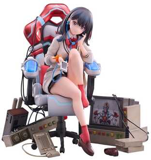 SSSS. Gridman Universe F:NEX PVC Statue Rikka Takarada Gaming Chair Ver. 19 cm