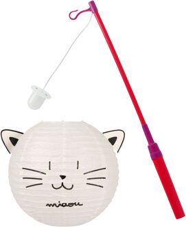 St. Maarten lampion met stokje - kat / poes thema - sint maarten - 11 november lichtje